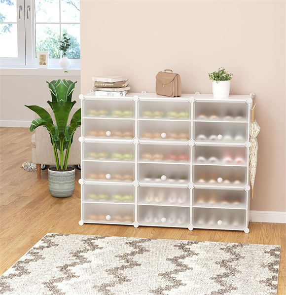 plastic shoe rack